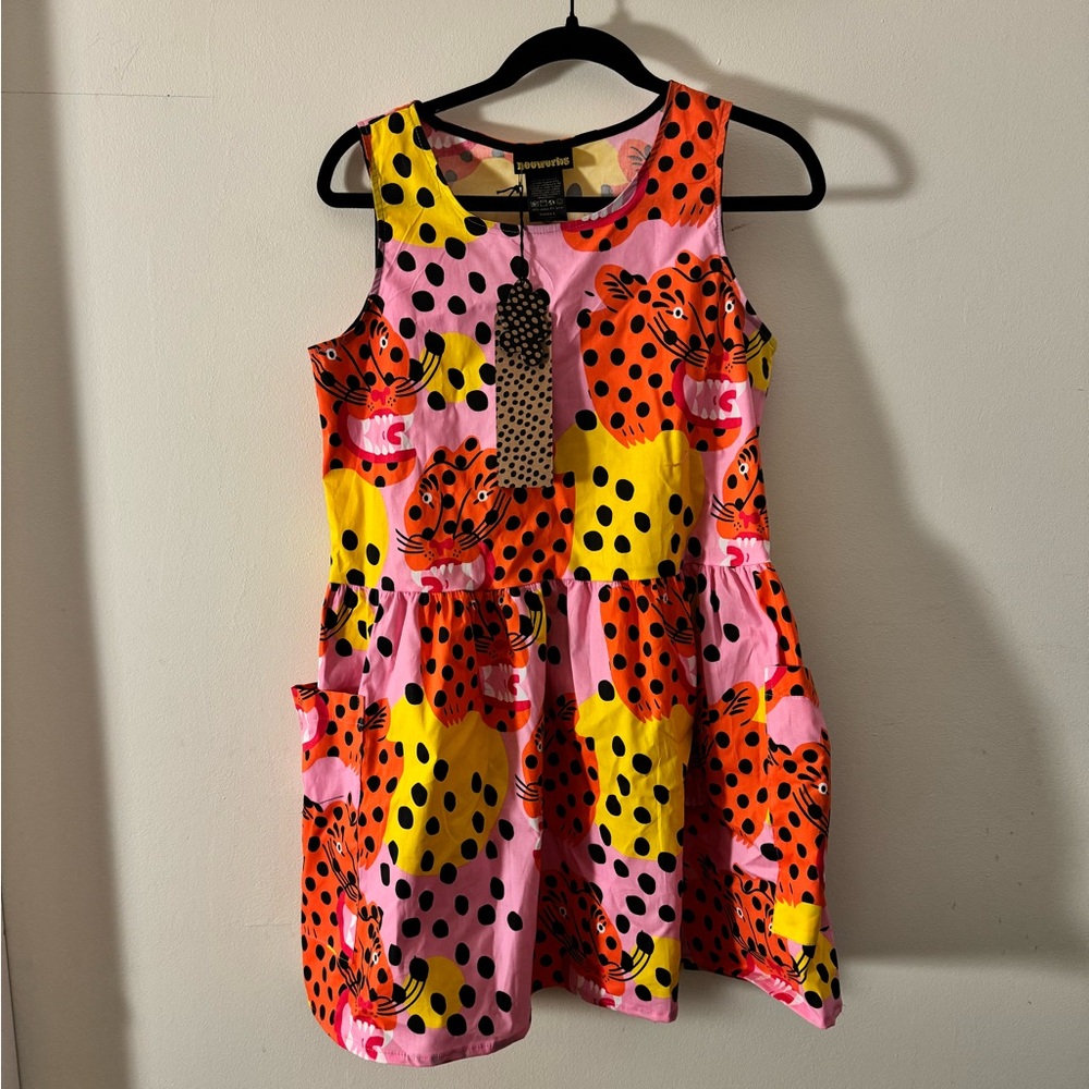 NWT: Nooworks Micotti Cat Big Pocket Dress | Sz Small